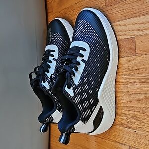 Stylish Black and White Athletic Sneakers